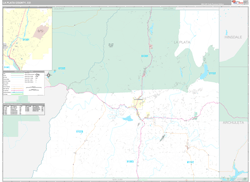 La Plata County, CO Wall Map Premium Style 2024